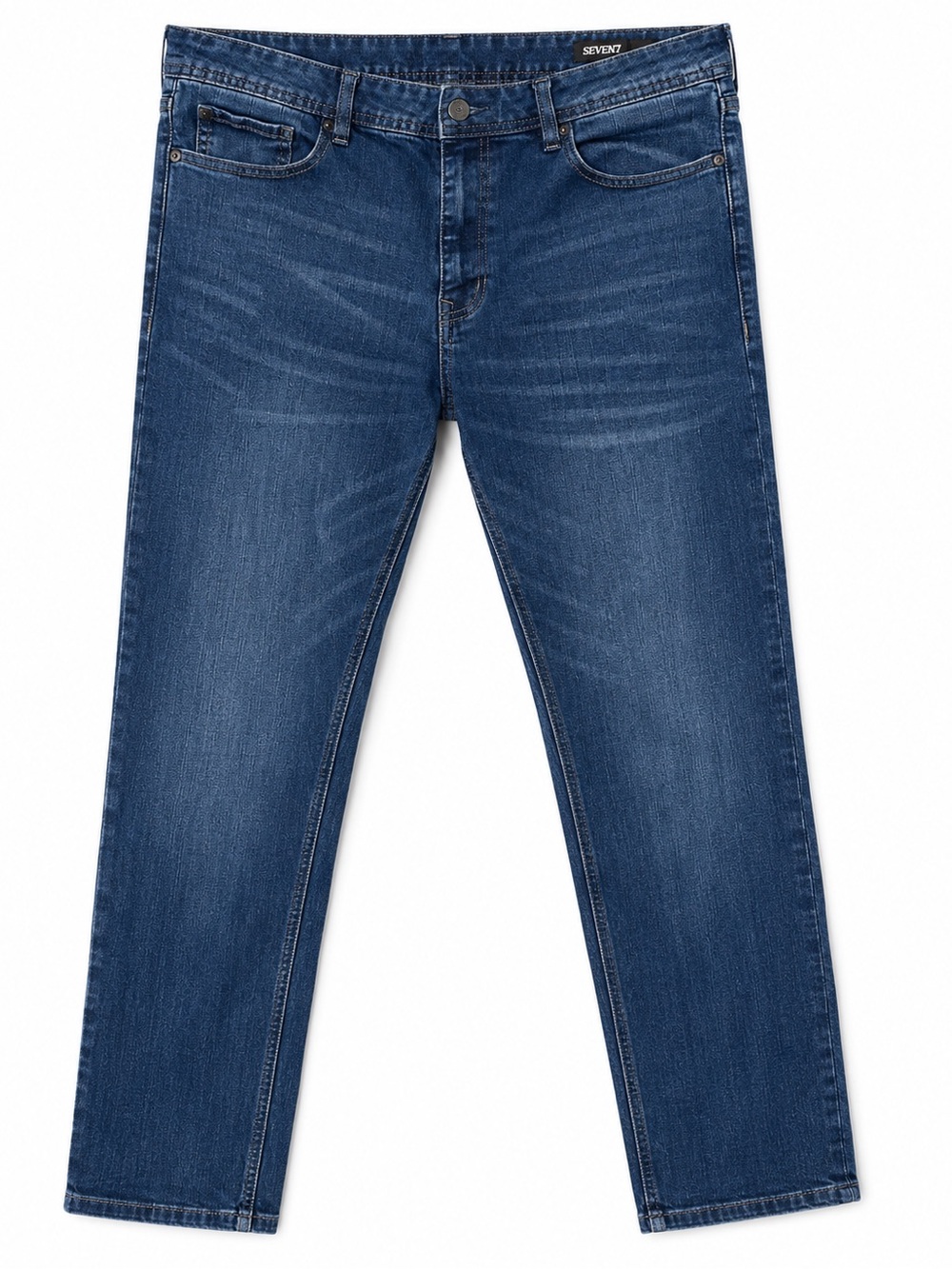 Seven7 Men's Slim Straight Jeans in Dark Blue Wash
